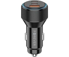 Telforceone Oem Forever įkrovimo stotelė PD QC CC-07-66ACC 1x USB-A 2x USB-C 66W juoda