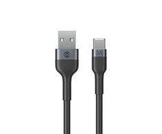 Forever Flexible kabelis USB - USB-C 1,0 m 3A juodos spalvos