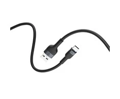Forever Flexible kabelis USB - USB-C 1,0 m 3A juodos spalvos