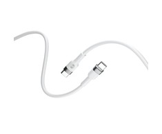 Forever Flexible kabelis USB-C - USB-C 2,0 m 100W baltos spalvos