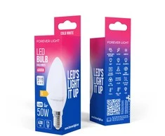 „Telforceone Forever Light“ LED lemputė E14 C37 4,8 W 630 lm 6000 K, E klasė