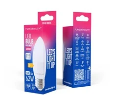 „Telforceone Forever Light“ LED lemputė E27 C37 7,2 W 840 lm 6000 K, E klasė
