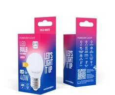 „Telforceone Forever Light“ LED lemputė E27 G45 4,2 W 480 lm 6000 K, E klasė