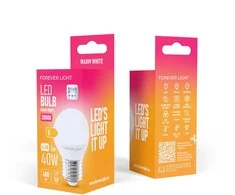 „Telforceone Forever Light“ LED lemputė E27 G45 4,2 W 480 lm 3000 K, E klasė
