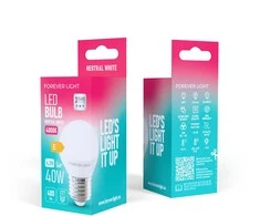 „Telforceone Forever Light“ LED lemputė E27 G45 4,2 W 480 lm 4000 K, E klasė