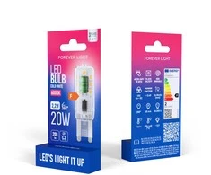 „Telforceone Forever Light“ LED lemputė G9 2,2 W 200 lm 6000 K, F klasė