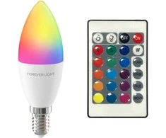 Telforceone Forever Light LED Bulb RGB E14 C37 5W 500lm 4000K class F