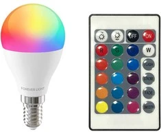 „Telforceone Forever Light“ LED lemputė RGB E14 G45 5W 500lm 4000K F klasė