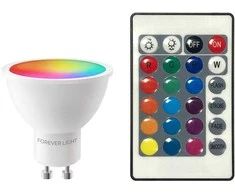 Telforceone Forever Light LED Bulb RGB GU10 4.8W 440lm 4000K class F