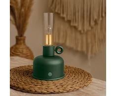 Telforceone Forever Light Vintage Petroleum LED Lamp FLR-04 Bottle Žalias