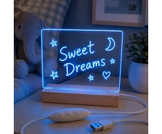 Telforceone Forever Light Wooden Acryl LED Night Light FNL-18 with marker pen