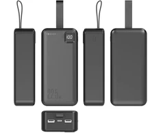 Telforceone Forever power bank TB-300XL PD QC 22,5W 30000 mAh juodas