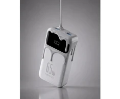 Forever išorinė baterija Vibe-TB65 PD QC 65W 20000 mAh sidabrinė