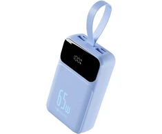 Forever išorinė baterija Vibe-TB65 PD QC 65W 20000 mAh žydra