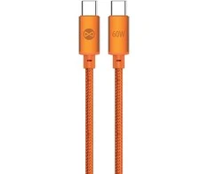 Telforceone Forever Saffron cable USB-C - USB-C 1,0 m 60W oranžinis