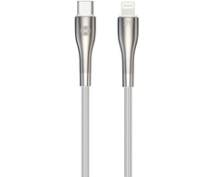 Forever Sleek kabelis USB-C - Lightning 1,0 m 27W baltos spalvos