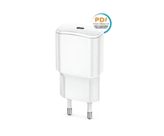Forever TC-01-20C PD QC įkroviklis 1x USB-C 20W baltos spalvos