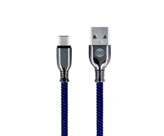 Forever Tornado kabelis USB - USB-C 1,0 m 3A navy mėlynos spalvos