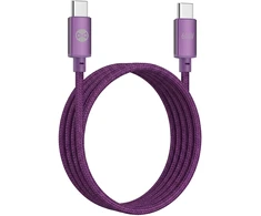 Forever Vibe laidas USB-C – USB-C 1,0 m 60W tamsios vyšnios spalvos