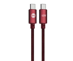 Forever Vibe laidas USB-C – USB-C 1,0 m 60W bordo spalvos