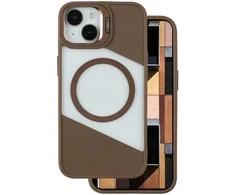 Dėklas Telforceone Fusion Mag case for iPhone 13 6,1" ruda
