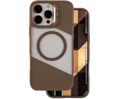 Dėklas Telforceone Fusion Mag case for iPhone 16 Pro 6,3" ruda