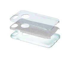 TFO TelForceone Glitter 3in1 dėklas skirtas Apple iPhone 12 / 12 Pro 6,1'', sidabrinis