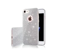 TelForceone Glitter 3in1 dėklas skirtas Xiaomi Redmi Note 9, sidabrinis