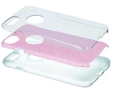 VEGA Telforceone Glitter 3in1 dėklas, skirtas Samsung Galaxy A55 5G rožinis
