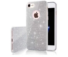 VEGA Telforceone Glitter 3in1 dėklas, skirtas Samsung Galaxy A55 5G sidabrinis