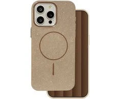 Dėklas Telforceone Glitter Thin Mag case for iPhone 16 Pro 6,3" ruda