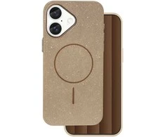 Dėklas Telforceone Glitter Thin Mag case for iPhone 16e / 17e ruda