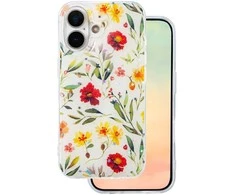Dėklas Telforceone Glow Glam case for iPhone 16 6,1" baltas