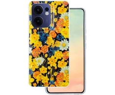 Dėklas Telforceone Glow Glam case for Oppo Reno 13F 5G (Global) / 13FS 5G oranžinis