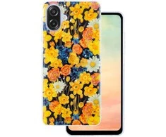 Dėklas Telforceone Glow Glam case for Samsung Galaxy A07 4G oranžinis
