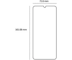 Telforceone Grūdintas stiklas 2,5D, skirtas Samsung Galaxy A06s