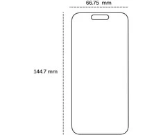TFO Grūdintas 2,5D stiklas, skirtas "iPhone 16 Pro 6,3