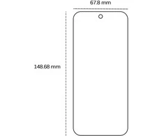 Telforceone Grūdintas 2,5D stiklas, skirtas "Google Pixel 9a
