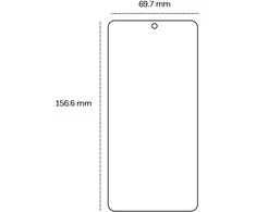 Hello Case Grūdintas 2,5D stiklas, skirtas "Oppo Reno" 12F 5G (Global) 12FS 5G
