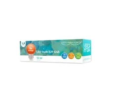 LED lemputė E27 G45 2W 230v oranžinė 5vnt Forever Light