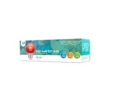 LED lemputė E27 G45 2W 230v raudona 5vnt Forever Light