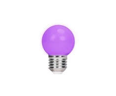 LED lemputė E27 G45 2W 230v violetinė 5vnt Forever Light