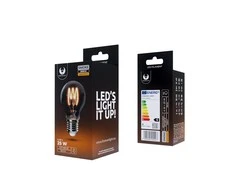 TelForceone LED lemputė Kaitinimas E27 A60 4W 230V 2000K 250lm SF dūminis Forever Light