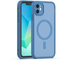 Dėklas Telforceone Mag Matt case for iPhone 11 dark mėlynas camera protection