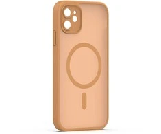 Dėklas Telforceone Mag Matt case for iPhone 11 ruda camera protection