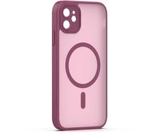 Dėklas Telforceone Mag Matt case for iPhone 11 maroon camera protection