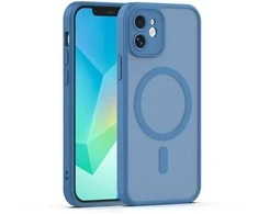 Dėklas Telforceone Mag Matt case for iPhone 12 6,1" dark mėlynas camera protection