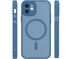Dėklas Telforceone Mag Matt case for iPhone 12 6,1" dark mėlynas camera protection