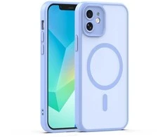 Dėklas Telforceone Mag Matt case for iPhone 12 6,1" light mėlynas camera protection