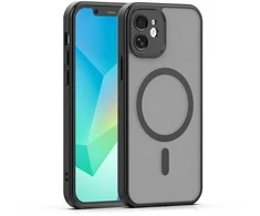 Dėklas Telforceone Mag Matt case for iPhone 12 6,1" juodas camera protection
